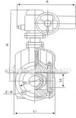 GJ941X-6L electric pipe pinch valve constructral diagram(pic1)