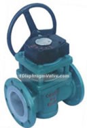 X41F46/F3 flange fluorine lined plug valves