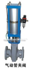 GJ6K41X-6L normally open pneumatic pipe pinch valves