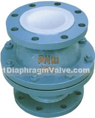 H40F46/F3 vertical fluorine lined check valves