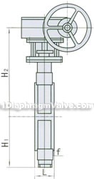 D71/371F46/F3 wafer fluorine lined butterfly valve constructral diagram(pic2)